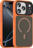 Apple iPhone 17 Pro Kılıf Mat Arka Yüzey Wireless Şarj Özellikli Zore Flet M-safe Kapak