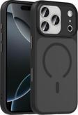 iPhone 17 Pro Max Kılıf Mat Arka Yüzey Wireless Şarj Özellikli Flet M-safe Kılıf