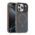 iPhone 17 Pro Max Kılıf Mat Arka Yüzey Wireless Şarj Özellikli Flet M-safe Kılıf