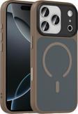 iPhone 17 Pro Max Kılıf Mat Arka Yüzey Wireless Şarj Özellikli Flet M-safe Kılıf