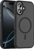 iPhone 17 Kılıf Mat Arka Yüzey Wireless Şarj Özellikli Flet M-safe Kılıf
