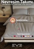 Ranforce Çarşaflı Yastık Ve Yorgan Kılıflı Çift Kişilik Nevresim Takımı 200x220 Cm
