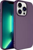 Kılıftech İphone 14 Pro Uyumlu Zore Kamera Korumalı Mara Lansman Kılıf-Koyu Mor