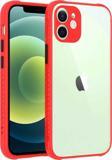 Kılıftech İphone 12 Uyumlu  Kaff Kılıf-Kırmızı