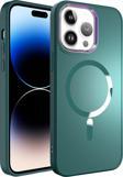 Kılıftech İphone 14 Pro Max Uyumlu Magsafe Wireless Şarj Özellikli Zore Stil Kılıf-Koyu Yeşil