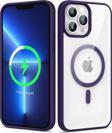 Zore İphone 13 Pro Uyumlu Magsafe Wireless Şarj Özellikli Silikon Ege Kılıf-Derin Mor