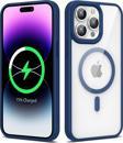 Zore İphone 14 Pro Uyumlu Magsafe Wireless Şarj Özellikli Silikon Ege Kılıf-Lacivert