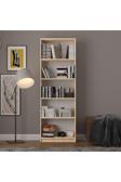 5 Raflı (5 BÖLMELİ) Kitaplık Çalışma Odası Ofis Modern Dekoratif Kitaplık