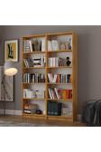 5 Raflı (5 BÖLMELİ) 2 Modüllü Kitaplık Çalışma Odası Ofis Modern Dekoratif Kitaplık