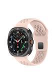 Kılıftech Galaxy Watch Ultra 47Mm Zore Krd-119 Delikli Tasarım Silikon Kordon-Pembe