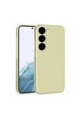 Kılıftech Galaxy S23 Uyumlu Zore Premier Silikon Kılıf-Gold