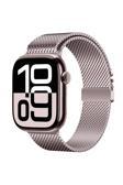 Kılıftech Watch 10 42Mm Uyumlu Zore Krd-121 Metal Hasır Kordon-Pembe