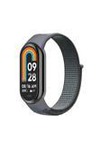 Kılıftech Xiaomi Mi Band 8 Zore Krd-03 Hasır Kordon-Gri