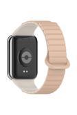 Kılıftech Xiaomi Mi Band 8 Pro Silikon Kordon Zore Krd-105 Strap Kayış-Pudra