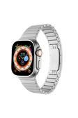 Kılıftech Watch 7 45Mm Uyumlu Krd-35 Metal Kordon-Gri