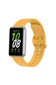 Göktuğ Aksesuar Galaxy Fit 3 Silikon Kordon Zore Krd-110 Strap Kayış-Sarı