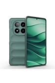 Kılıftech Redmi Note 14 Pro 4G Kılıf Esnek Tpu Oyuklu Arka Yüzey Tasarımlı Kth Etnik Silikon Kapak - Koyu Yeş
