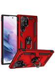 Kılıftech Galaxy S22 Ultra Uyumlu Zore Vega Kılıf-Kırmızı