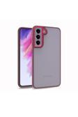 Kılıftech Galaxy S21 Fe Uyumlu Zore Flora Kılıf-Kırmızı