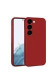 Kılıftech Galaxy S23 Uyumlu Zore Premier Silikon Kılıf-Kırmızı