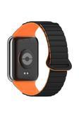 Kılıftech Xiaomi Mi Band 8 Pro Silikon Kordon Zore Krd-105 Strap Kayış-Siyah-Turuncu