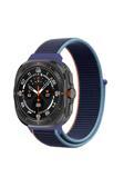 Kılıftech Galaxy Watch Ultra 47Mm Zore Krd-03 Hasır Kordon-Lacivert