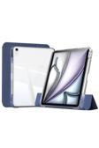 Kılıftech İpad Air 11 2025 M3 Kılıf Magnetik Ayrılabilen Airbagli Zore Sliding Tablet Kılıfı - Lacivert