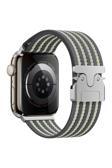 Riseofglc Watch 45Mm Zore Krd-133 Naylon Kumaş Hasır Örgülü Kordon - Gri
