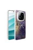 Kılıftech Redmi Note 14 Pro 5G Kılıf Kamera Korumalı Figürlü Zore Ponti Silikon Kapak - Lila