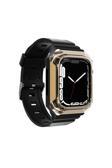 Kılıftech Watch 40Mm Uyumlu Krd-88 Sert Pc Kasa Koruyuculu Uyumlu Zore Kordon-Gold