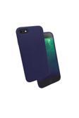 Kılıftech İphone Se 2022 Uyumlu Zore Silk Silikon-Lacivert