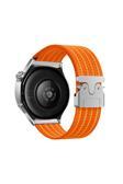 Fzd Global Amazfit Pace Fzd Krd-133 22Mm Naylon Kumaş Hasır Örgülü Kordon - Turuncu