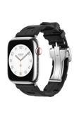 Kılıftech Watch 44Mm Spor Görünümlü Clo Krd-94 Silikon Kordon-Siyah
