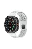 Kılıftech Galaxy Watch Ultra 47Mm Zore Krd-119 Delikli Tasarım Silikon Kordon-Beyaz
