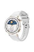 Kılıftech Huawei Watch Gt5 Pro 42Mm Uyumlu Zore Krd-129 Silikon Kordon Strap Kayış-Beyaz