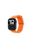 Kılıftech Watch 10 42Mm Uyumlu Zore Krd-75 Silikon Kordon-Turuncu