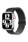 Kılıftech Apple Watch 7 45Mm Zore Krd-121 Metal Hasır Kordon-Siyah