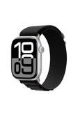 Kılıftech Watch 10 42Mm Uyumlu Zore Krd-74 Hasır Kordon-Siyah
