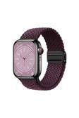 Kılıftech Watch 7 41Mm Zore Krd-134 Örgü Tasarımlı Hasır Kordon Strap Kayış - Koyu Mor