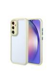 Kılıftech Galaxy A54 Kılıf Kamera Korumalı Renkli Kenar Ve Çerçeve Tasarımlı Zore Vitamin Kapak-Yeşil
