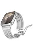 Kılıftech Watch 7 45Mm Kth Krd-137 Metal Hasır Kordon - Gümüş