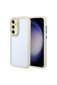Kılıftech Galaxy S23 Kılıf Kamera Korumalı Renkli Kenar Ve Çerçeve Tasarımlı Zore Vitamin Kapak-Yeşil