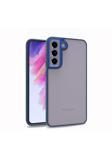 Kılıftech Galaxy S21 Fe Uyumlu Zore Flora Kılıf-Mavi