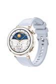 Kılıftech Huawei Watch Gt5 Pro 42Mm Uyumlu Zore Krd-129 Silikon Kordon Strap Kayış-Buz Mavisi