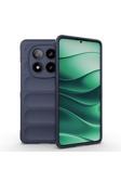 Kılıftech Redmi Note 14 Pro 4G Kılıf Esnek Tpu Oyuklu Arka Yüzey Tasarımlı Kth Etnik Silikon Kapak - Lacivert