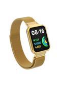 Safa Xiaomi Redmi Watch 2 Lite Uyumlu Krd-58 Metal Zore Kordon-Gold