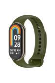 Kılıftech Xiaomi Mi Band 8 Serisi Klasik Kordon Silikon Strap Kayış-Haki