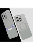 Kılıftech İphone 16 Pro Kılıf M-Safe Şarj Özellikli Mıknatıslı Kth Duble Kapak - Gri