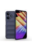 Kılıftech İnfinix Hot 30İ Kılıf Esnek Tpu Oyuklu Arka Yüzey Tasarımlı Kth Etnik Silikon Kapak - Lacivert