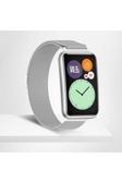 Kılıftech Huawei Watch Fit Metal Kordon Dönüştürücü Clo- Gümüş